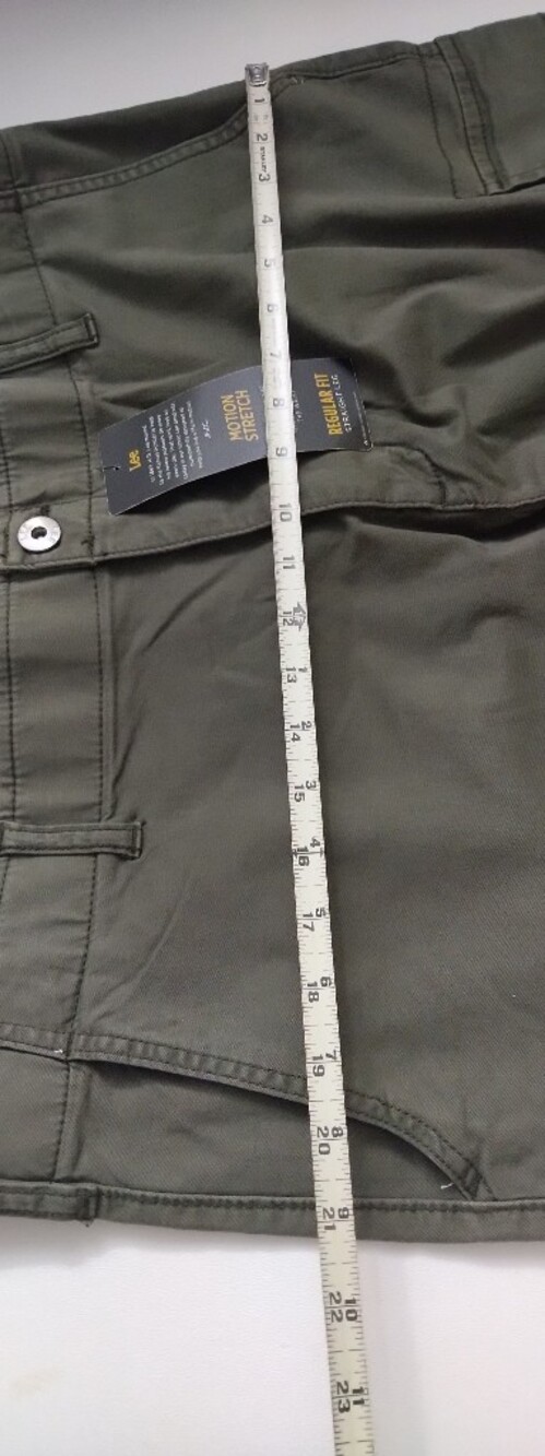 Lee Men's Cargo Pants in Olive New 40x30 - Picture 6 of 6
